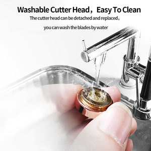 KKS-máquina de afeitar portátil para mujer, afeitadora indolora, minidepiladora eléctrica para cejas - Product Image 6