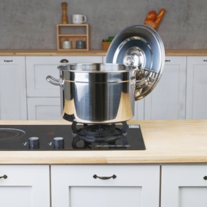Marmite à soupe professionnelle en acier inoxydable de grande taille 14L-100L, <span class=keywords><strong>faitout</strong></span> profond pour cuisines commerciales et fournitures hôtelières - Product Image 2