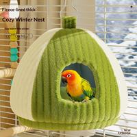 Nid suspendu pour oiseaux, épais et solide, de style moderne, pour la protection contre le froid en hiver, adapté aux petits perruches et aux sugar gliders.