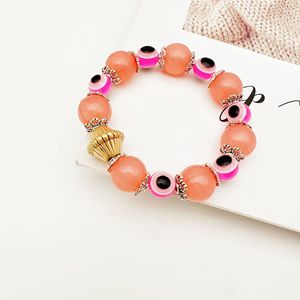 Fashion Beaded <b>Bracelet</b> Resin <b>Ball</b> Shape Unisex Jewelry Style 1 Style 2 Style 3 Elastic Adjustable <b>Bracelet</b> - Product Image 3