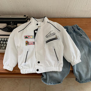 Coton épais pour enfants pour filles et garçons, <span class=keywords><strong>veste</strong></span> d'hiver de course rembourrée, manteau à col montant pour garçons - Product Image 3