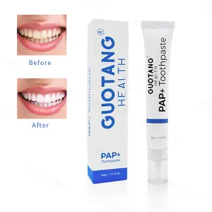 Wholesale Private Label Bulk Oem Eco Friendly Stain Remover Snow Teeth Whitening Pap Toothpaste