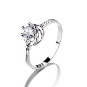 Lady Jewelry Simple Daisy Flower Rings <span class=keywords><strong>con</strong></span> <span class=keywords><strong>anello</strong></span> in argento Sterling 925 a fascia sottile per le donne - Product Image 3