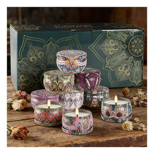 Caja de Regalo Elegante para Velas, Diseño Personalizado, Recipiente con Marca Propia, Cera de Soya Aromática, Serie de Presentación para Boutiques - Product Image 4