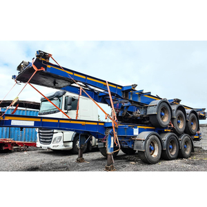 Prezzo di Fabbrica Rimorchio Container <span class=keywords><strong>20</strong></span>/40 Piedi, 2/3 Assi, 40 Tonnellate, Semirimorchio Scheletrico - Product Image 3