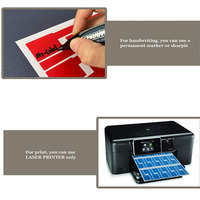 Impression personnalisée, impression UV, étiquettes de câbles en PVC auto-laminées, autocollantes, imperméables, taille personnalisée, finition brillante/mate