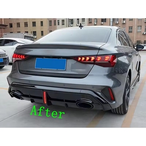 Lifting <span class=keywords><strong>AUDI</strong></span> RS3 parti del corpo diffusore labbro posteriore con terminali di scarico per <span class=keywords><strong>2020</strong></span> 2021 <span class=keywords><strong>Audi</strong></span> <span class=keywords><strong>A3</strong></span> - Product Image 2