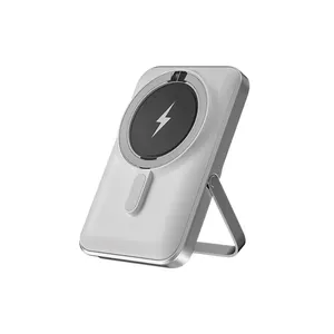 2024 NEW Products Portable Wired Wireless 2 In 1 Magnetic Wireless Charging Power Bank 10000mAh Power Banks