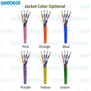 SEEBEST Factory Directly Sale Price Cat5e Cat6 Ethernet Working Distance Lan Cable Over 300M CCTV Camera Network 305M Cat6 PVC