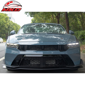 Convient pour Ford Mustang Dark Horse 2024-2026, jupes latérales style GT500, noir brillant - Product Image 2