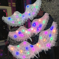 Ailes lumineuses LED colorées en forme d'ange, de fée et de papillon, à piles, pour les fêtes d'enfants, les décorations d'anniversaire et Diwali