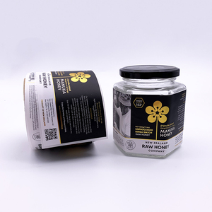 Cuộn Không Thấm Nước <span class=keywords><strong>Logo</strong></span> Dính Vàng Foil Stickers Mật Ong Chai Jar Tùy Chỉnh In Nhãn - Product Image 2