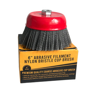 <span class=keywords><strong>Brosse</strong></span> coupelle en nylon abrasif 3 "/4"/5 "M14 pour meuleuse d'angle Outil rotatif de polissage des métaux - Product Image 1