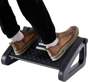 Reposapiés ergonómico ajustable con rodillo de masaje, almohada cómoda para reposapiés para uso en Escritorio de oficina, taburete de pie de escritorio de calidad Premium - Product Image 1