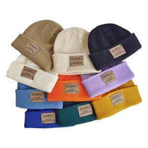 Étiquette tissée personnalisée, écologique, durable, en RPET, acrylique, laine, unisexe, gorras, bonnet à revers, bonnet en tricot gaufré - Product Image 6