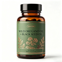 Capsules d'huile d'origan sauvage et d'huile de nigelle OEM/ODM – Complément alimentaire à base de plantes pour le bien-être immunitaire
