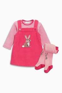 Traje de una Pieza para Bebé Niña, Modelo Smile, Diseño de Ciervo Rosa, Estilo Boutique - Product Image 3