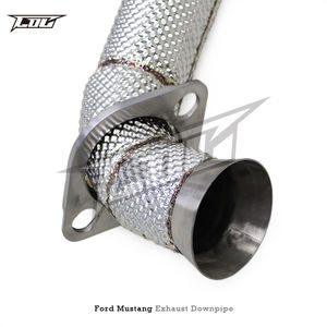 Tuyaux d'échappement BK Downpipe pour <span class=keywords><strong>Ford</strong></span> Mustang 2.3T 2015-2022 en acier inoxydable, tube avant avec bouclier thermique - Product Image 3