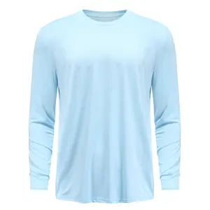 En çok satan yeni özel tasarım Logo erkek Unisex uzun kollu T shirt performans gömlek