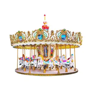 16 24 36 Seats Free 3d Design Build Your Amusement Park Equipment Large Horse Rides Kids Adult Merry Go Round Carousel For Sale