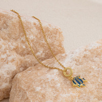 Collier pendentif en cuivre 2024, chaîne de clavicule, planète, avion, mode, unique, simple, électroplaqué, bijoux suspendus