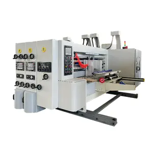 2 Colors Printer Slotter Rotary Die Cutting For Carton Box Making Machine