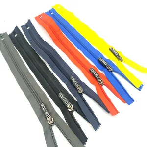 High quality zipper manufacture fashion rhinestone zipper nylon zip