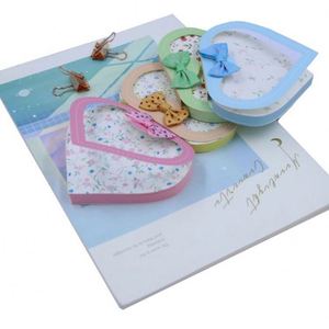 Wholesale <b>Memo</b> <b>Pad</b> Heart Shape Stationery Notebook Colorful Cute Popular School Supplies Kawaii Notepad - Product Image 1