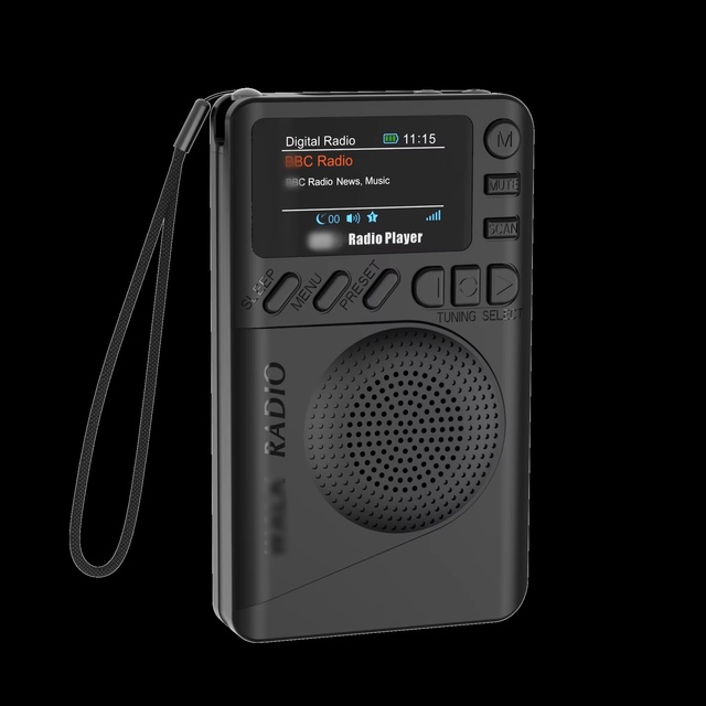 2025 New Model Portable LCD Wireless BT Digital Multi-function DAB/DAB+ Radio Made of Plastic