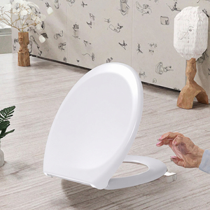 Tapa de Inodoro Redonda de PP de 18 Pulgadas con Cierre Lento, Tapa de WC Moderna para Baño, Artículos Sanitarios XJ-623 - Product Image 3