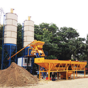 Planta mezcladora de hormigón móvil completamente automática de 50 m3/h, planta de hormigón estacionaria - Product Image 1