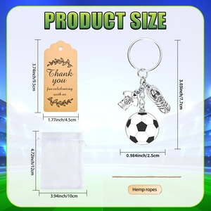 Llaveros Metálicos de la Copa Mundial de Fútbol 2026 de Estados Unidos, Canadá y México, Llavero de Fútbol de Aleación de Zinc, Recuerdo - Product Image 2