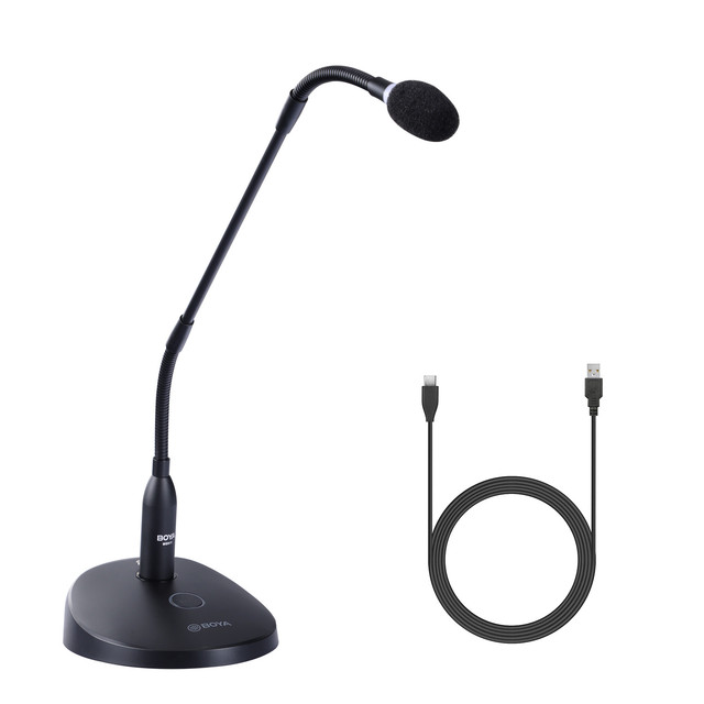 By-gm18cu Gooseneck Condenser Desktop Usb Microphone For Computer Pc Video Conferences Streaming Meetings Lectures