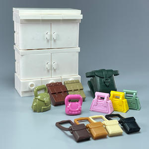 MOC บล็อกประกอบอนุภาคขนาดเล็ก DIY <span class=keywords><strong>ของเล่น</strong></span>โมเดล บ้าน ห้องครัว ห้องนั่งเล่น และห้องน้ำ - Product Image 4