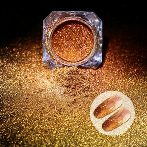 Poudre de Pigment Holographique Caméléon Jaune Doré Qualité Cosmétique Paillettes de Mica pour Maquillage Effet de Changement de Couleur Inorganique - Product Image 2