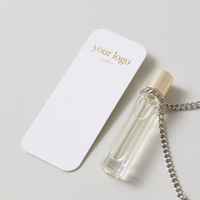Bande de parfum en papier pour testeur de parfum personnalisé avec logo imprimé or noir