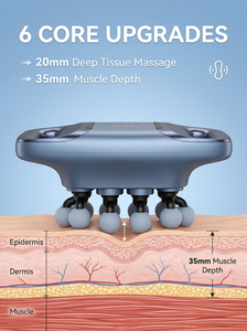 <span class=keywords><strong>Pistola</strong></span> de <span class=keywords><strong>Masaje</strong></span> Ergonómica Multicabezal al por Mayor de 30 Velocidades para <span class=keywords><strong>Fisioterapia</strong></span> Corporal y Craneal con Funciones de Tejido Profundo y Vibración - Product Image 3