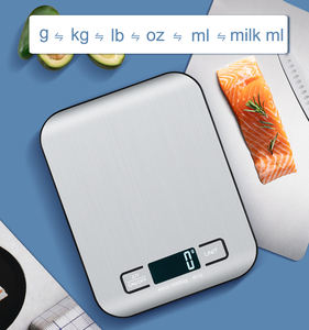स्मार्ट मल्टीफंक्शनल फूड स्टेनलेस स्टील यूएसबी चार्ज 5 किलो 10 किलो/1 ग्राम एलसीडी डिजिटल इलेक्ट्रॉनिक रसोई पैमाने - Product Image 2