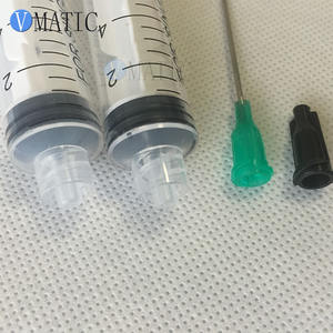 Kit jarum suntik lem 10ml, dengan jarum 18G 1 inci & penghenti hitam, Set pengeluaran presisi industri - Product Image 2