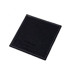 Sous-verres carrés en cuir PU personnalisés, écologiques, pour café et boissons, avec logo personnalisé, accessoire <span class=keywords><strong>de</strong></span> <span class=keywords><strong>table</strong></span> promotionnel - Product Image 2