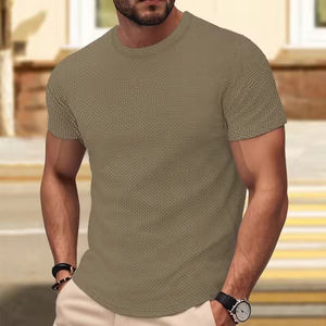 เสื้อยืดแขนสั้นผู้ชายไซส์ยุโรปใหม่ประจำฤดูร้อนปี 2025 ระบายอากาศได้ดี ทรงเข้ารูป เสื้อยืดวิ่งออกกำลังกายสำหรับผู้ชาย แฟชั่นทันสมัย - Product Image 5