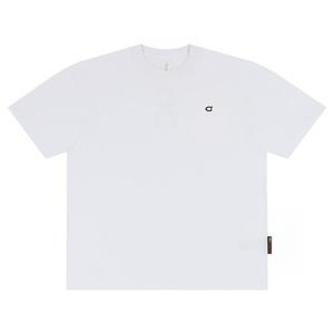 Nuova T-shirt da Uomo Regular <span class=keywords><strong>Fit</strong></span> in 100% Cotone Ricamato a Quadri Traspirante Casual a Manica Regolare Stile Streetwear per Uso Quotidiano - Product Image 3