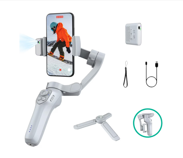 Hot Sales L7C Pro 3 for Foldable Plastic Portable Anti-shake Face AI Tracking Gimbal Stabilizer for Mobile Phone Action Camera