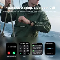 Reloj Inteligente P130 Pro Square para Hombre, con GPS, Pantalla de 1.91'', Batería de 900mAh, Resistente al Agua IP68, Caja de Aleación, Linterna y Brújula