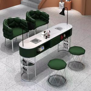 Ensemble bureau et chaise à <span class=keywords><strong>ongles</strong></span> multifonctionnel de style crème aspirateur économique et léger de luxe bureau à <span class=keywords><strong>ongles</strong></span> simples et doubles - Product Image 2