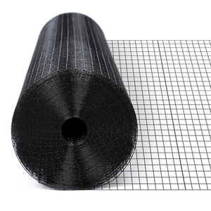 Rouleau de 4 pieds x 50 pieds, prix bas, haute qualité, grillage métallique PVC noir 19GA à mailles de 1/2 pouce pour la fabrication de cages pour animaux - Product Image 1