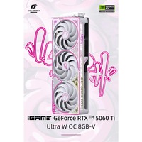 2025 Kartu Grafis Gaming COLORFUL IGame GeForce RTX 5060 Ultra W OC 8GB GPU RTX 5060 8G untuk Gaming PC Desktop Putih