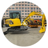 Excavadora Komatsu PC56 PC55 PC60 PC70 PC40 PC35 PC78, miniexcavadora usada Komatsu PC 78 con hoja topadora máquina de uso doméstico