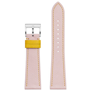 Cinturini per orologi in pelle di capra <span class=keywords><strong>Saffiano</strong></span> francese sostituzione marrone per orologi Apple e orologi generali - Product Image 4