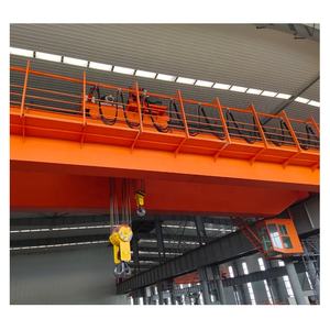 QD موديل 50 / 10 طن على الطراز الأوروبي 80 طن 32 عارضة مزدوجة رافعة جسرية علوية مع جهاز تحكم عن بعد في المقصورة للبيع - Product Image 2